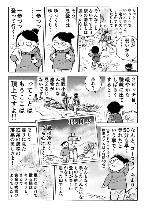 百名山　マンガ　36男体山